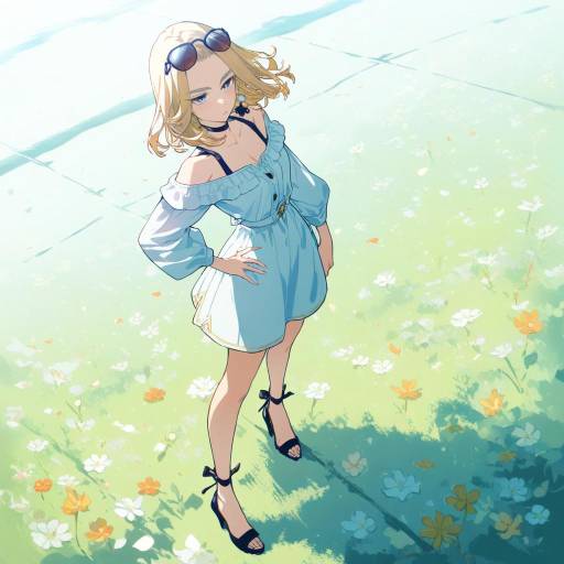 Serious Blonde Girl in Tokyo Revengers Style