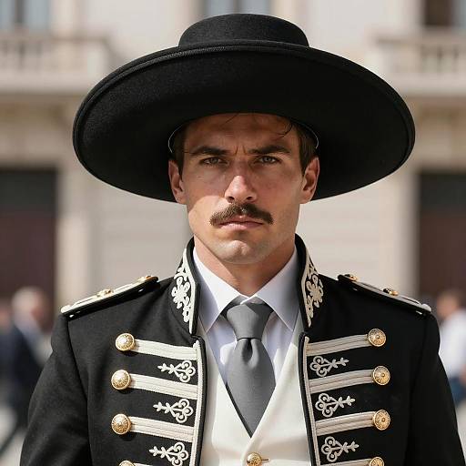 Elegant Matador Portrait in Outdoor Setting