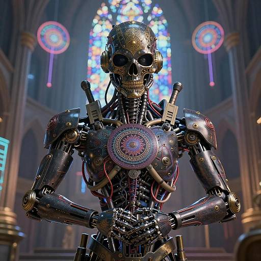 Cinematic Sci-Fi Sentinel Artwork in 8K