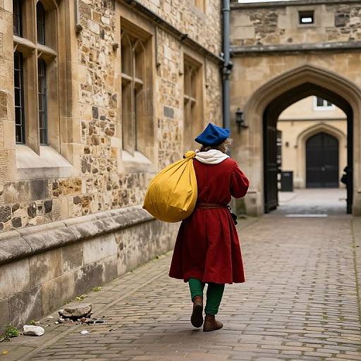Medieval London Unaware Wanderer