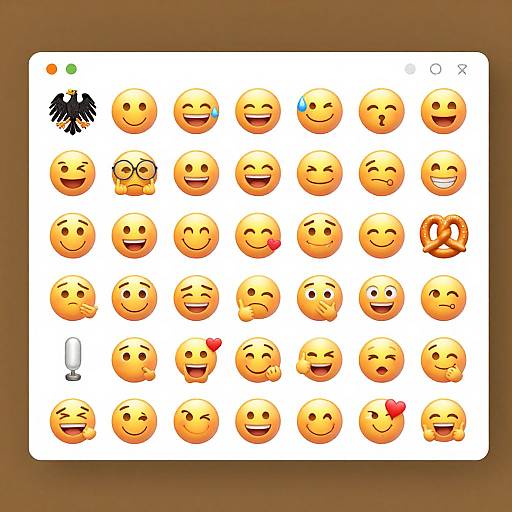 Animated German Emoticons UI Concept