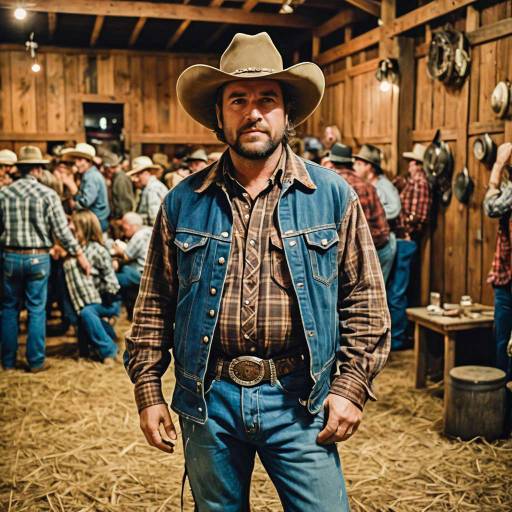Vintage Barn Dance with Cowboy Style