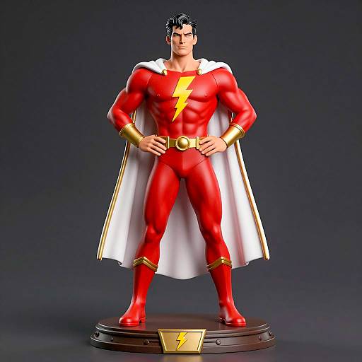 Heroic Statue of a Superhero Pose