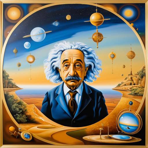 Surreal Albert Einstein Portrait