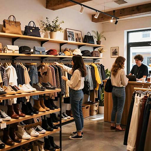 Cozy Secondhand Fashion Store Interior