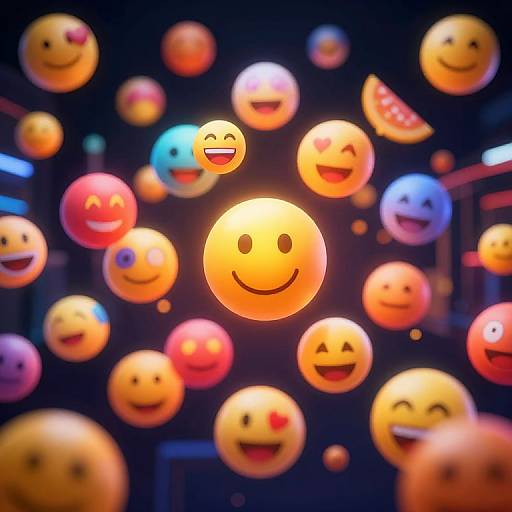 Vibrant Digital Emoji Collection