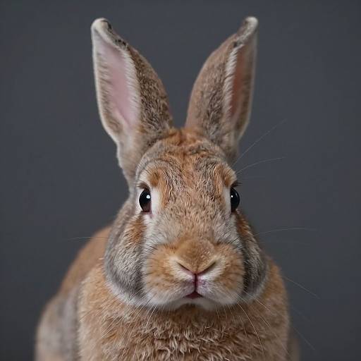 Photorealistic Rabbit Headshot Portrait