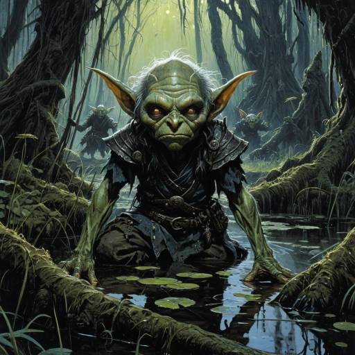 Goblin Awakening in a Mysterious Swamp