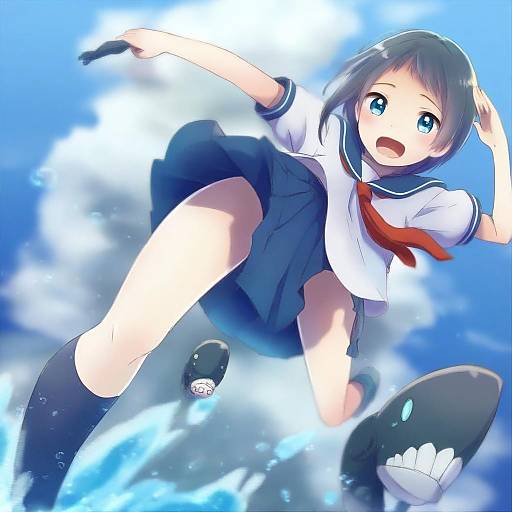 Illustration of Ha-class destroyer, kantai collection in the style of Witoi (roa)