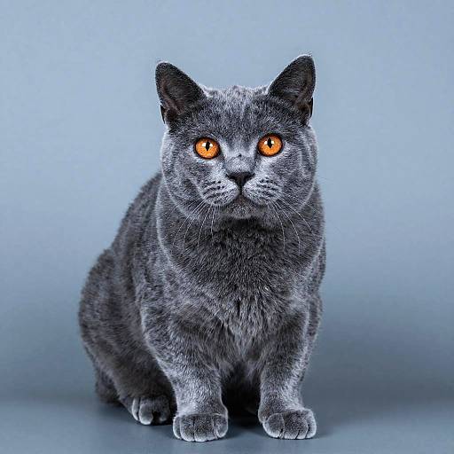 Photorealistic Chartreux Cat Portrait