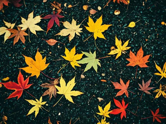 Vibrant Close-Up Leaves Wallpaper