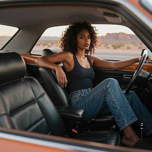 Cinematic Portrait of a Stylish Woman