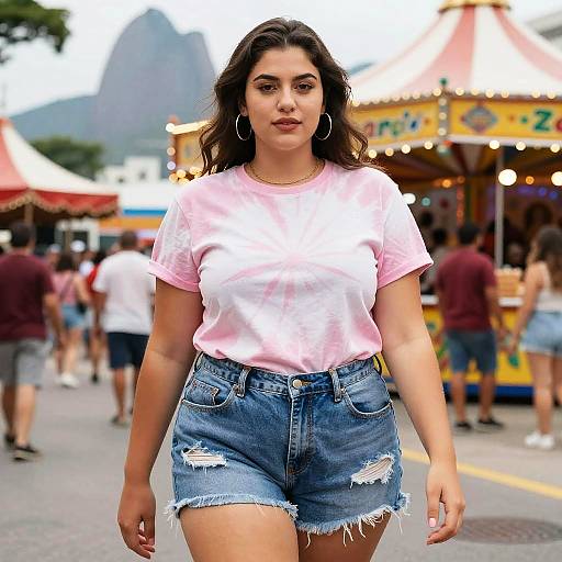 Curvy Woman at Carnival in Rio de Janeiro