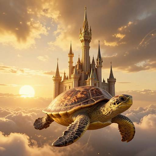 Castle on Colossal Flying Turtle