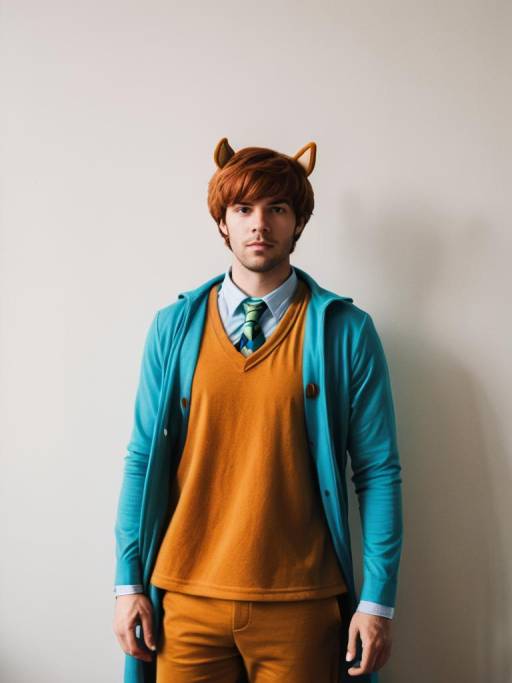 Man in Scooby-Doo Inspired Costume