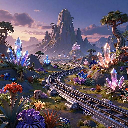 Vibrant Honkai Star Rail Landscape