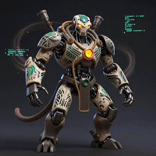 Fusion Avatar: Robo-Tribal Warrior
