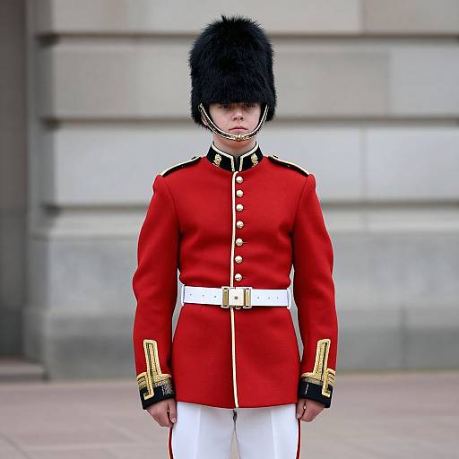 English Royal Guard Uniform Portrait