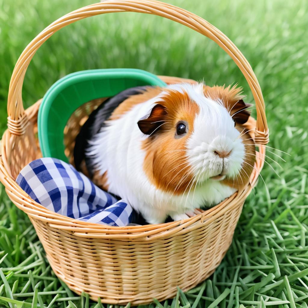 Guinea Pig Picnic Basket Delight