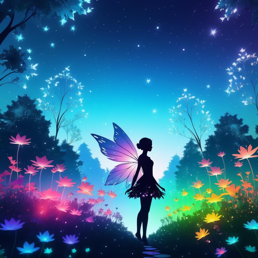 Enchanting Fairy Amidst a Blooming Garden