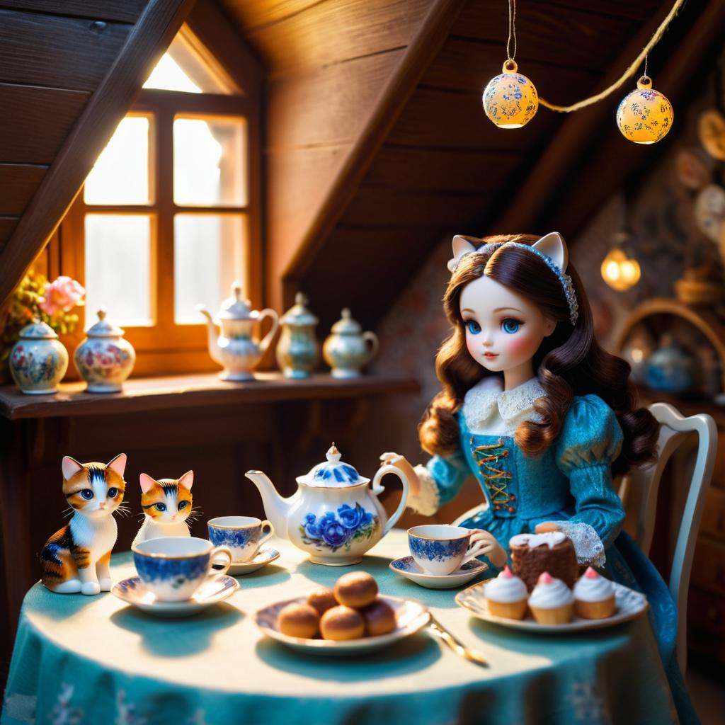 Whimsical Tea Time in Enchanted Attic