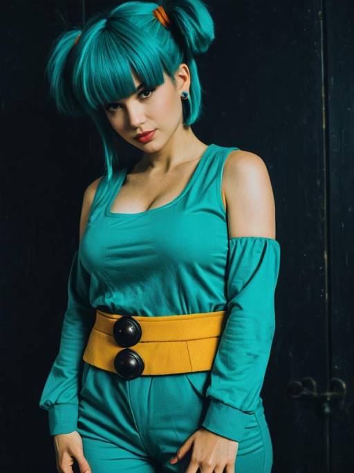 Realistic Bulma Cosplay by a Man