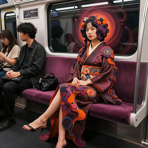 Futuristic Psychadelic Train Experience