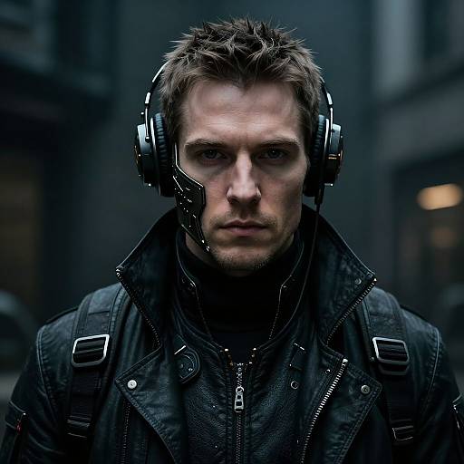 Steampunk Techwear Cyberpunk Portrait