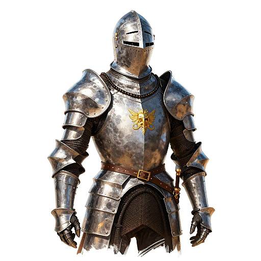 Stern Knight in Battle Armor