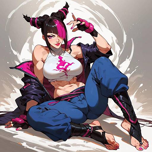 Han Juri from Street Fighter Portrait