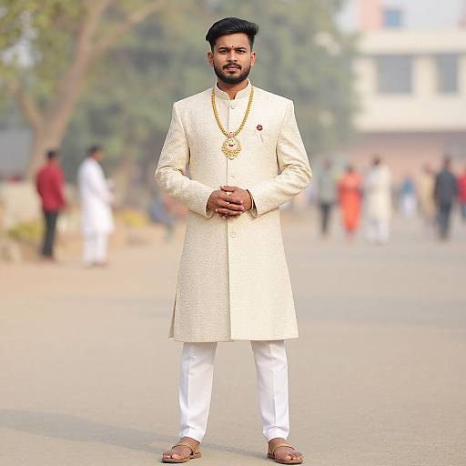 Marathi Groom in Traditional Wedding Attire