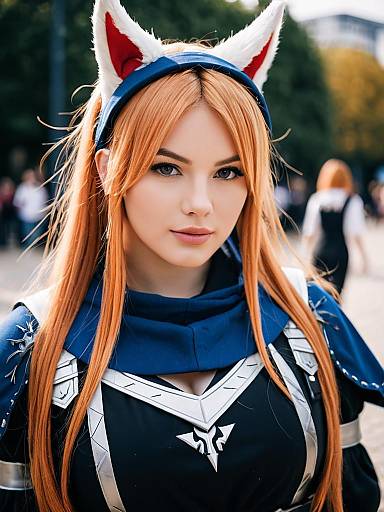 Lifestyle costume photo of Archetto (arknights). Cosplay clothes