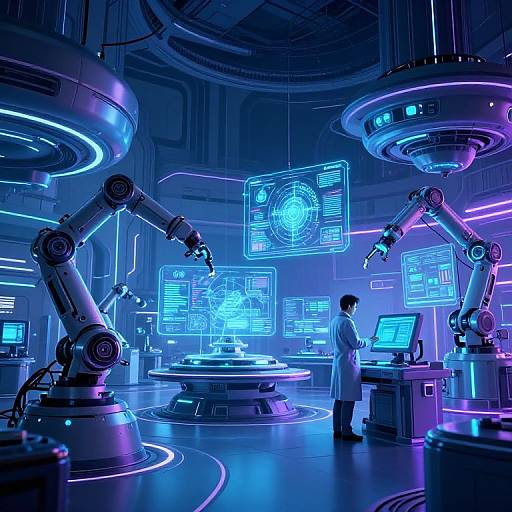 Futuristic Sci-Fi Lab Concept Art