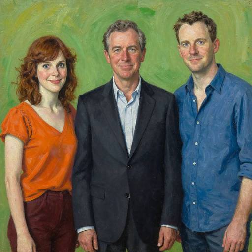 Oil Painting Portrait of Three Adults