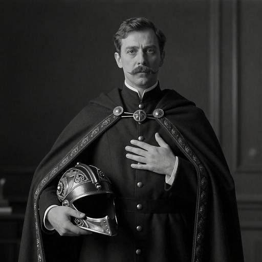 Mysterious Man in Ornate Cloak