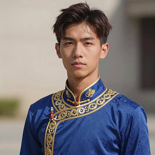 Traditional Mambo Costume Portrait of Male