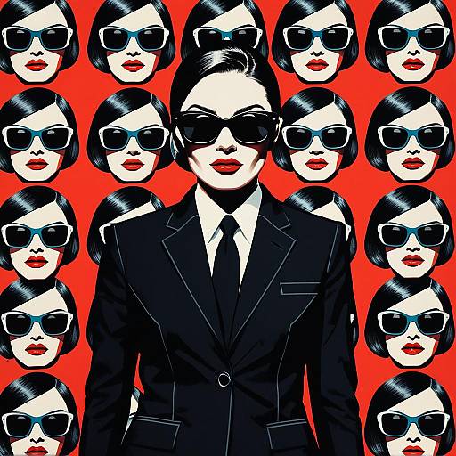 Pop Art Spy in Bold 1960s Style