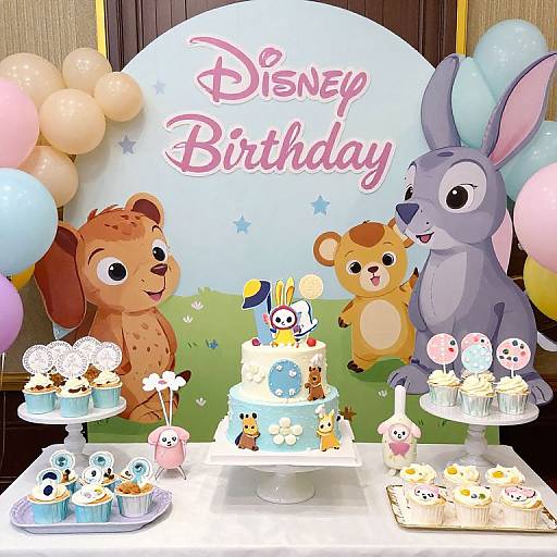 Digital birthday banner featuring Disney's 