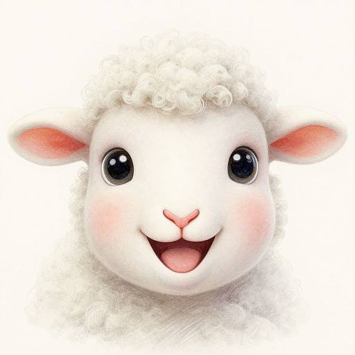 Nebula Baby Sheep Portrait