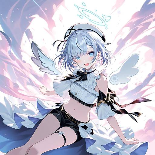 Illustration of Amemiya nazuna, vshojo in the style of Kousaki rui