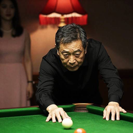 Intense Game Night by Pool Table