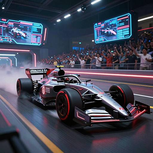 High-Tech Racing Arena Action