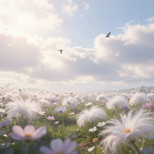 Heavenly Floral Morning Scene