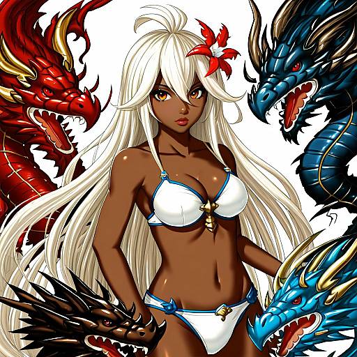 Illustration of Zooey (granblue fantasy), granblue fantasy in the style of Yano toshinori