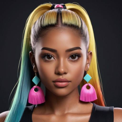 Diverse Portrait of a Fashionable Girl