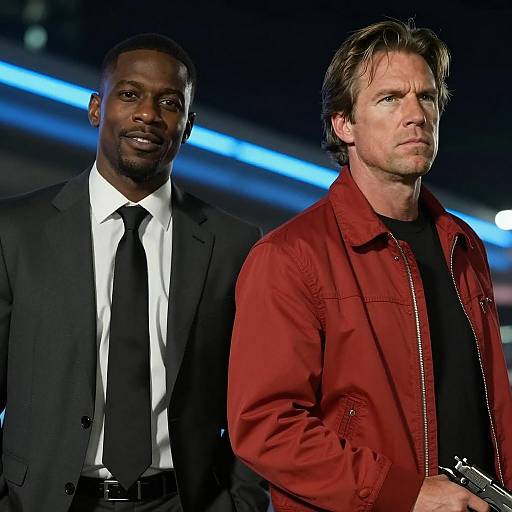 Urban Night Duo with Contrasting Styles