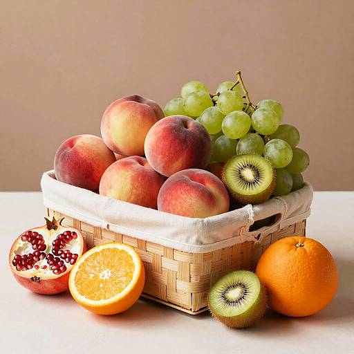 Vibrant Fruit Basket Still Life