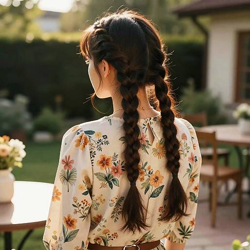 Feed-In Braids in Vintage Garden