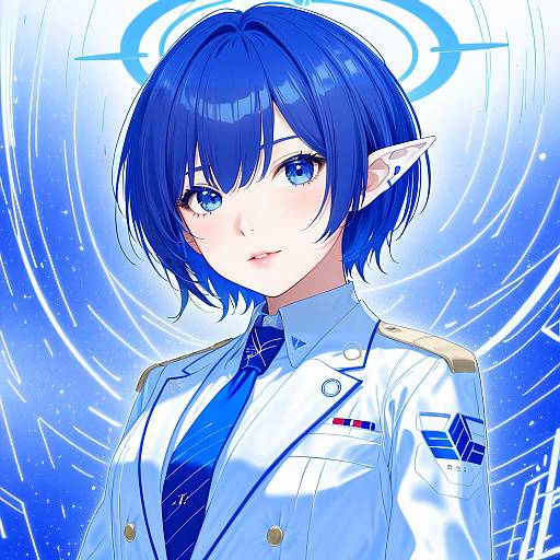 Illustration of Aoi (blue archive), blue archive in the style of Kabocha (monkey4)