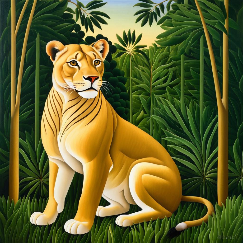 Intricate Realism: Portrait of a Lioness